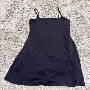 Black Spaghetti Strap Tennis Althletic Dress Viral Amazon Qinsen
